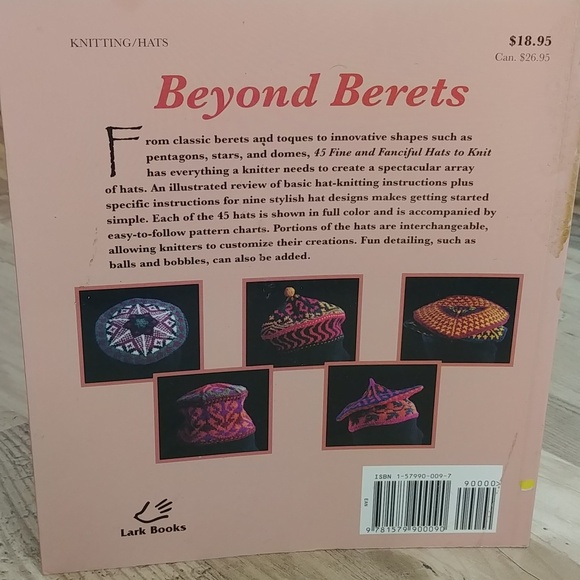 Beyond Berets 45 Whimsical Knitted Knitting Hat Pattern Book - Picture 6 of 8